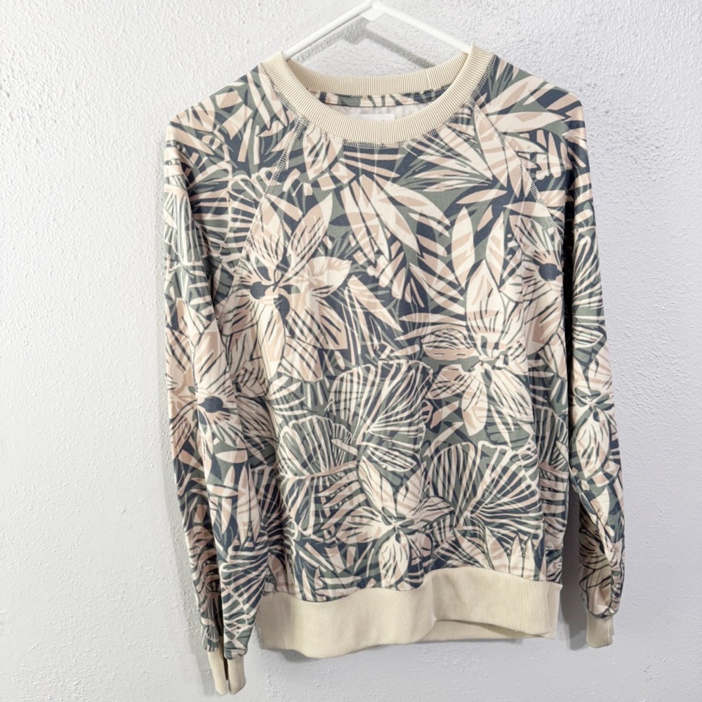 Feat Floral Patterned Men's Sweatshirt small super soft like new